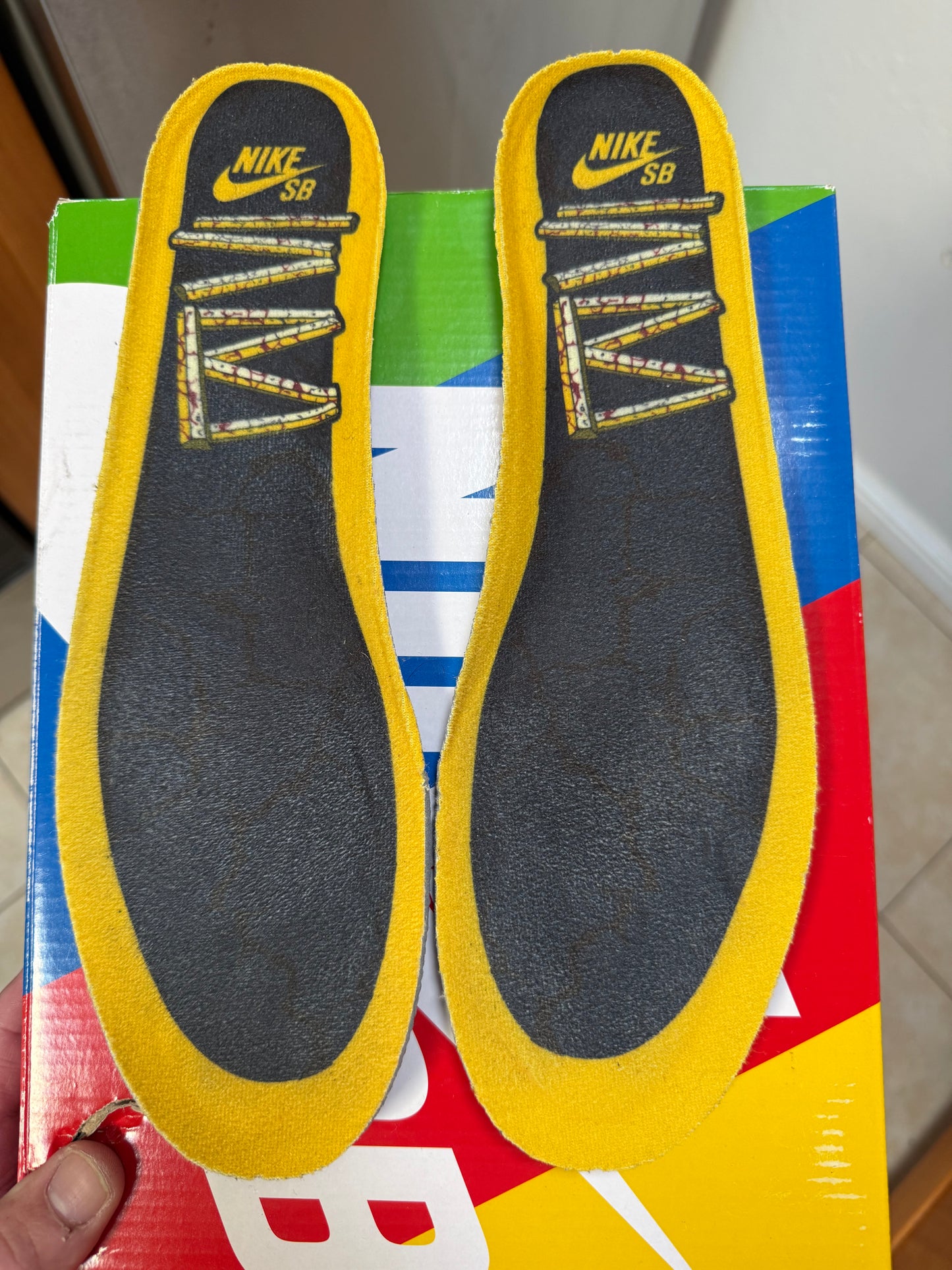 Nike dunk sb yellow curb sz 12