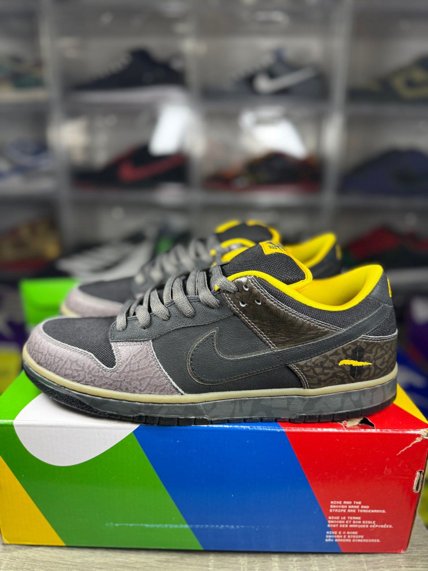 Nike dunk sb yellow curb sz 12