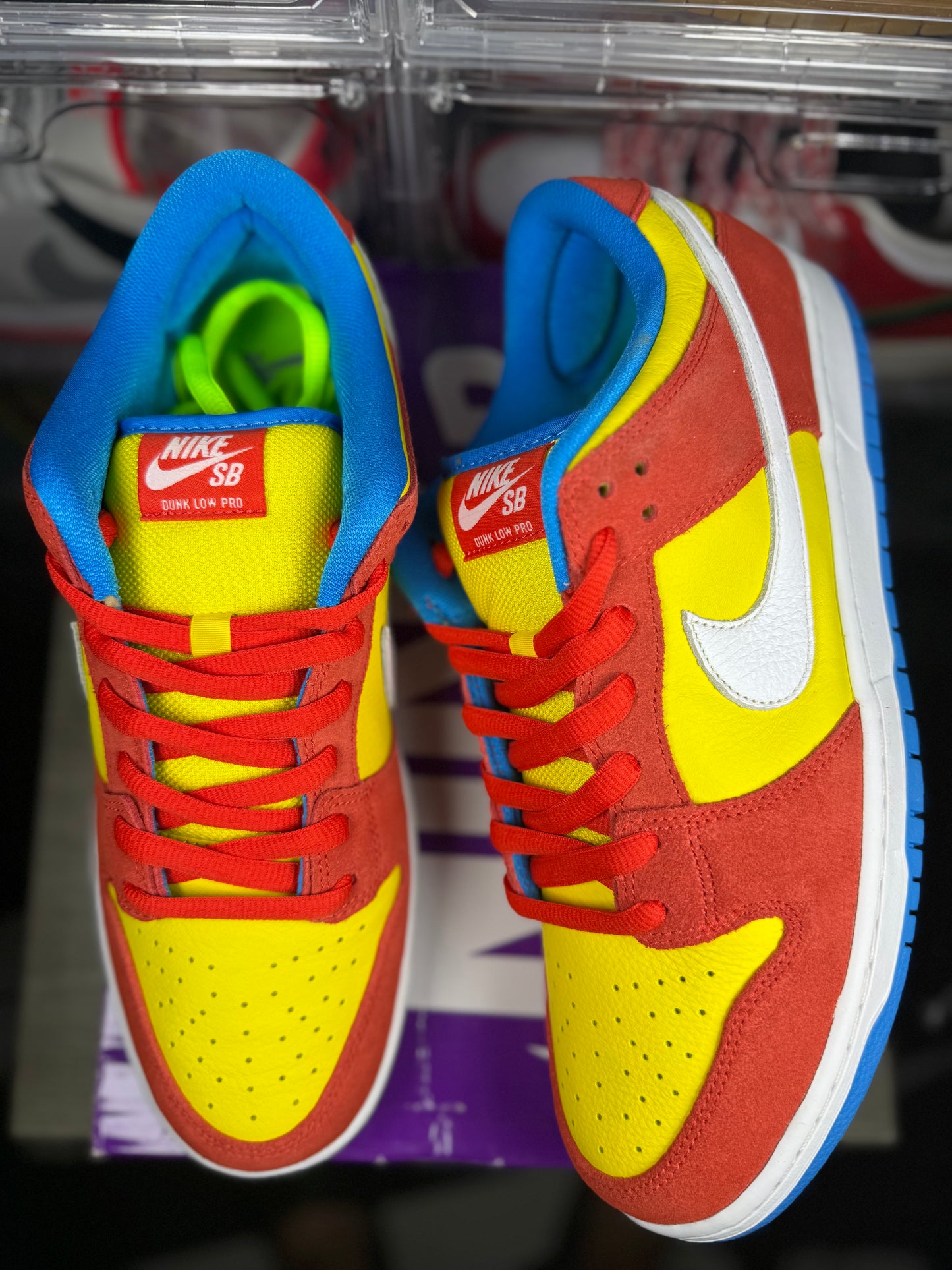 Nike dunk sb low bart Simpson sz 12