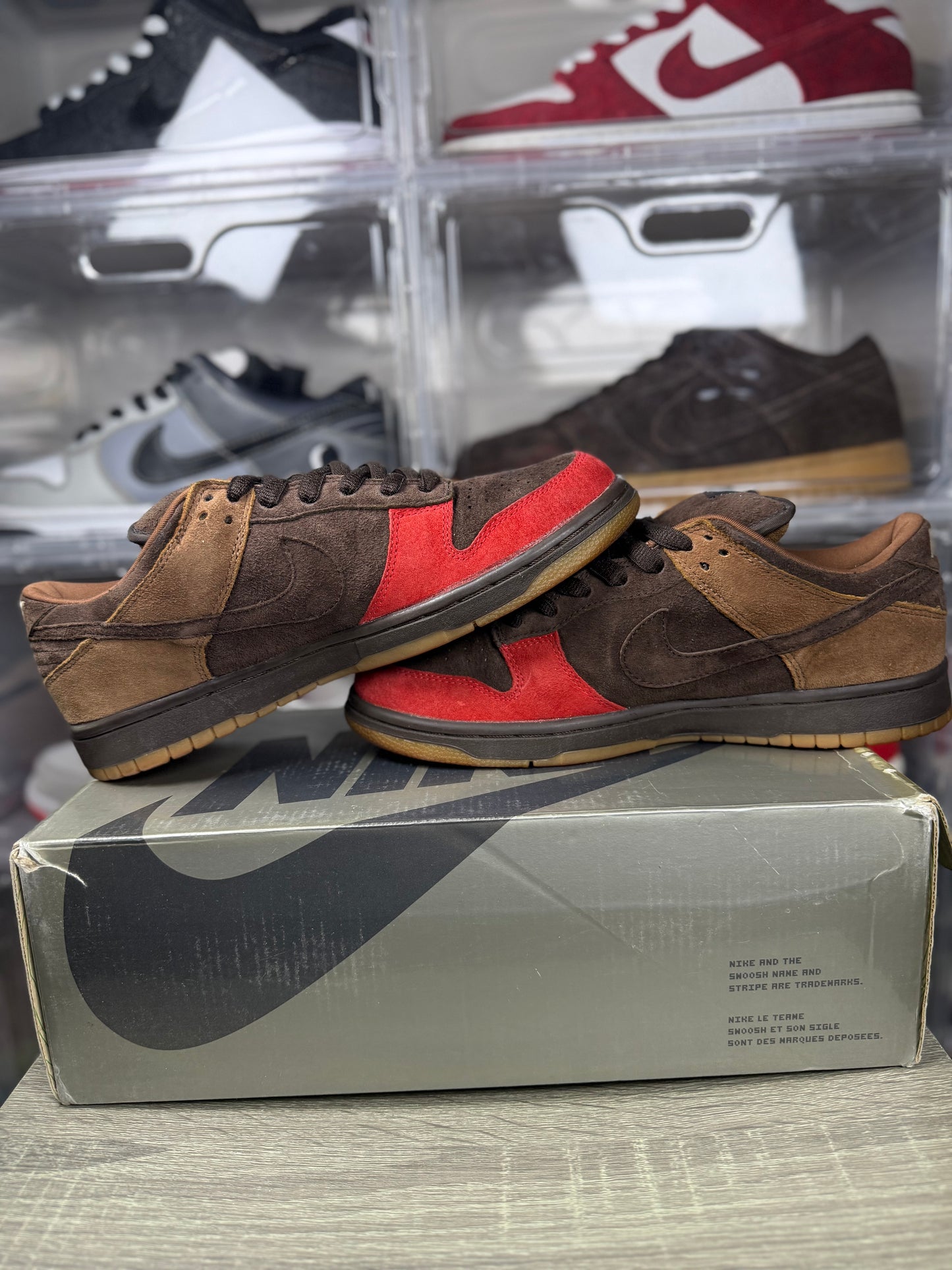 Nike dunk sb low bison sz 10