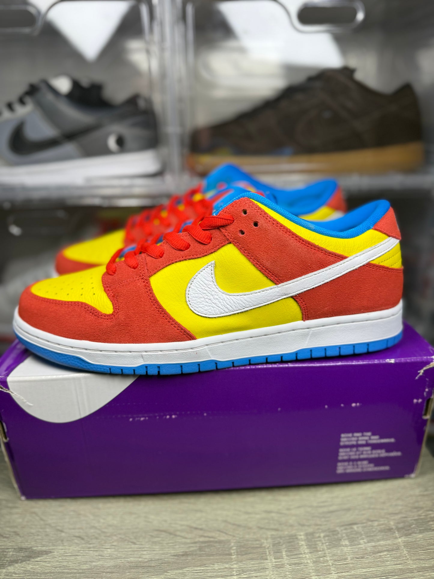 Nike dunk sb low bart Simpson sz 12