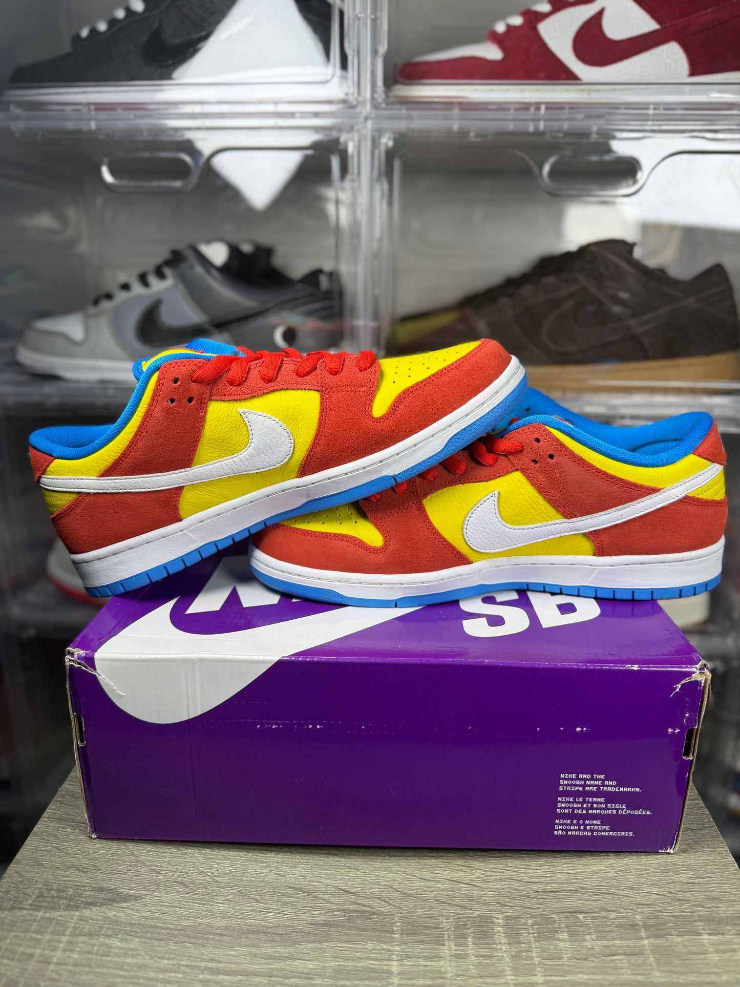 Nike dunk sb low bart Simpson sz 12