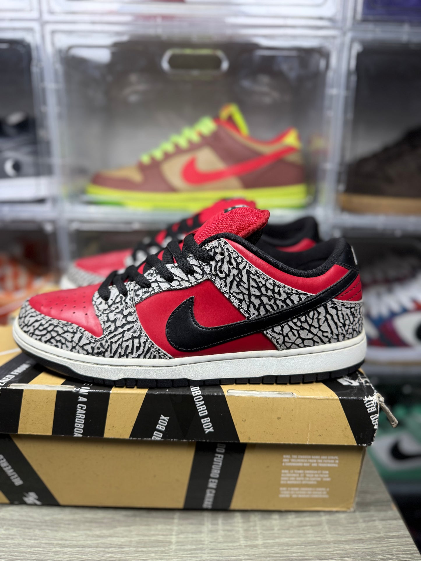 Size 10.5 - Nike Dunk Low Premium SB Supreme Red Cement