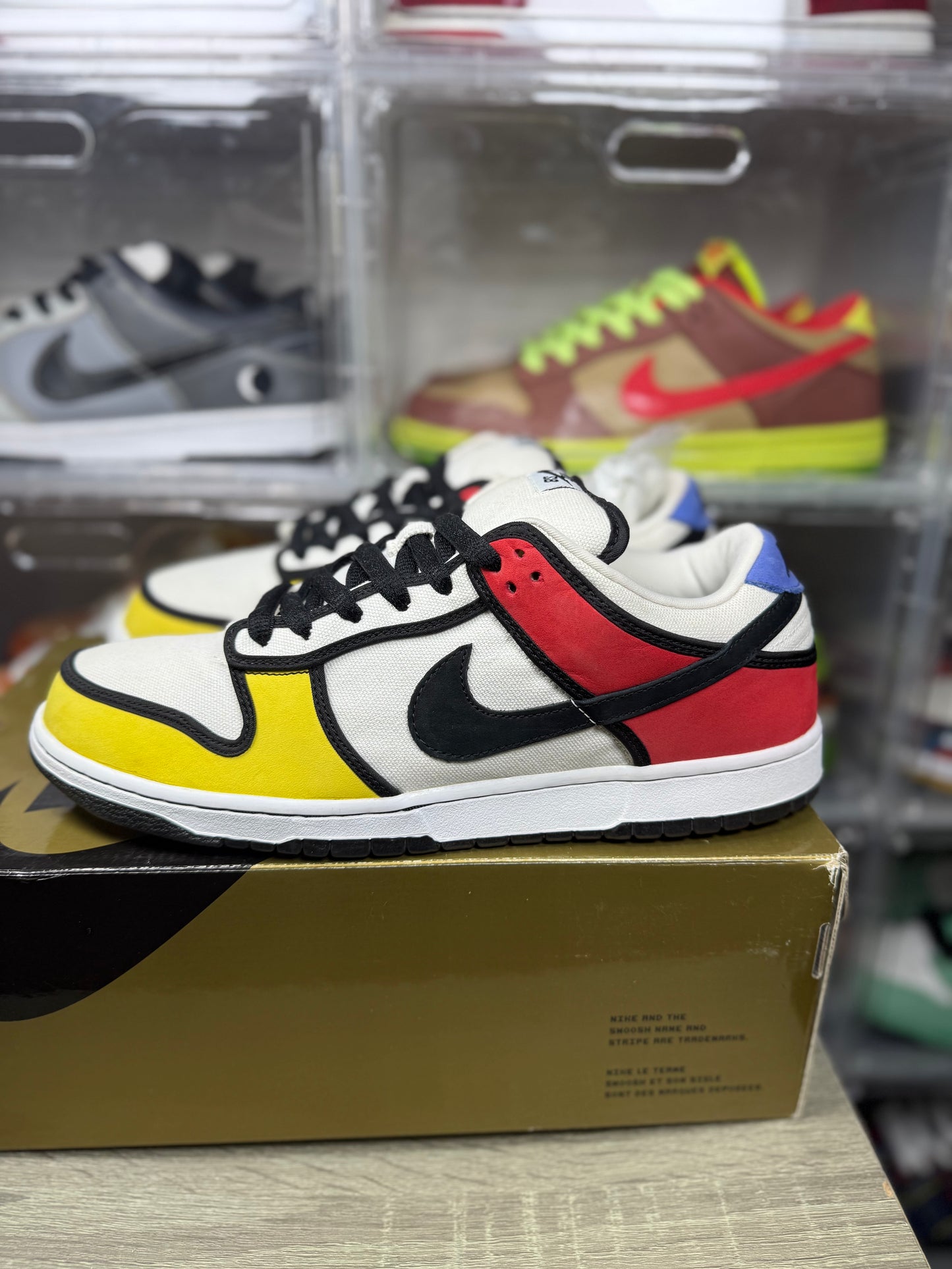 Size 12 - Nike Dunk Low Pro SB Piet Mondrian